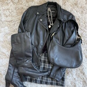 Express Black Leather Jacket